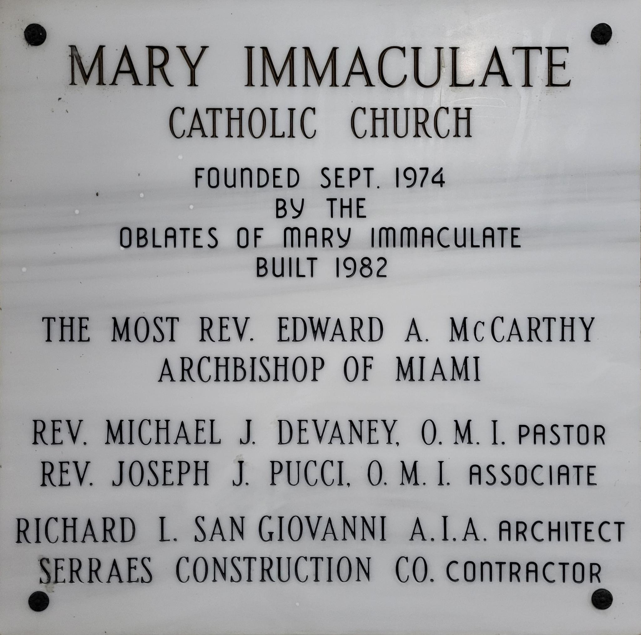 Mary Immaculate WPB